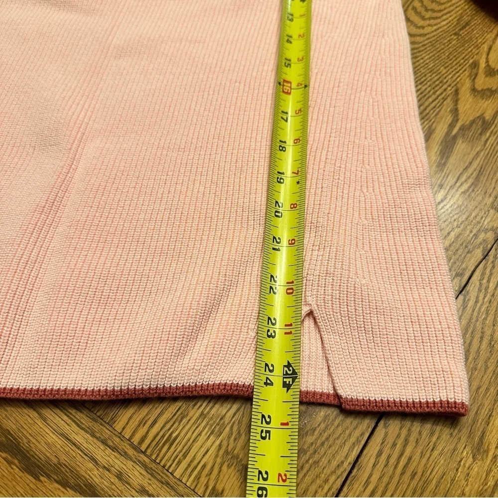 Talbots 100% Pima Cotton Cowl Neck Sweater Pink Ribbed & Knit Size Small - Picture 10 of 10